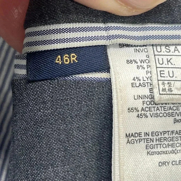 Brooks Brothers Regent Fit Two Button Gray Wool Blend Blazer Sport Coat 46R - Picture 7 of 16